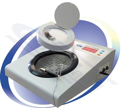 Licznik kolonii bakterii z podświetlana lupą 